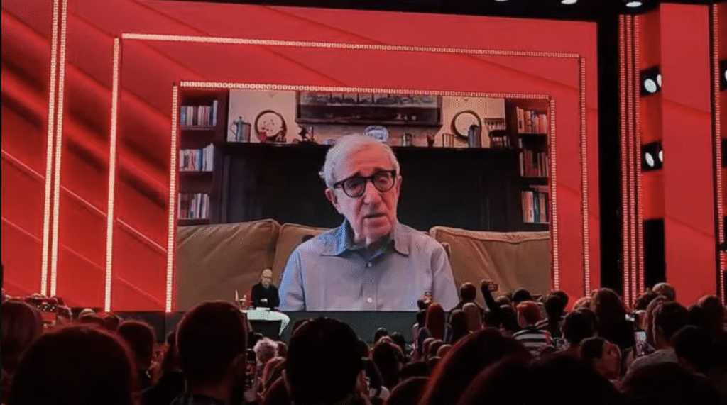 Woody Allen Speaking Remotely at the Moscow International Film Week