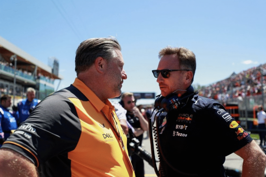 Zak Brown McLaren and Christian Horner now Ex Red Bull Racing