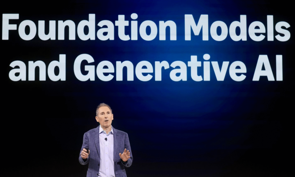 Amazon CEO Andy Jassy talking about AI