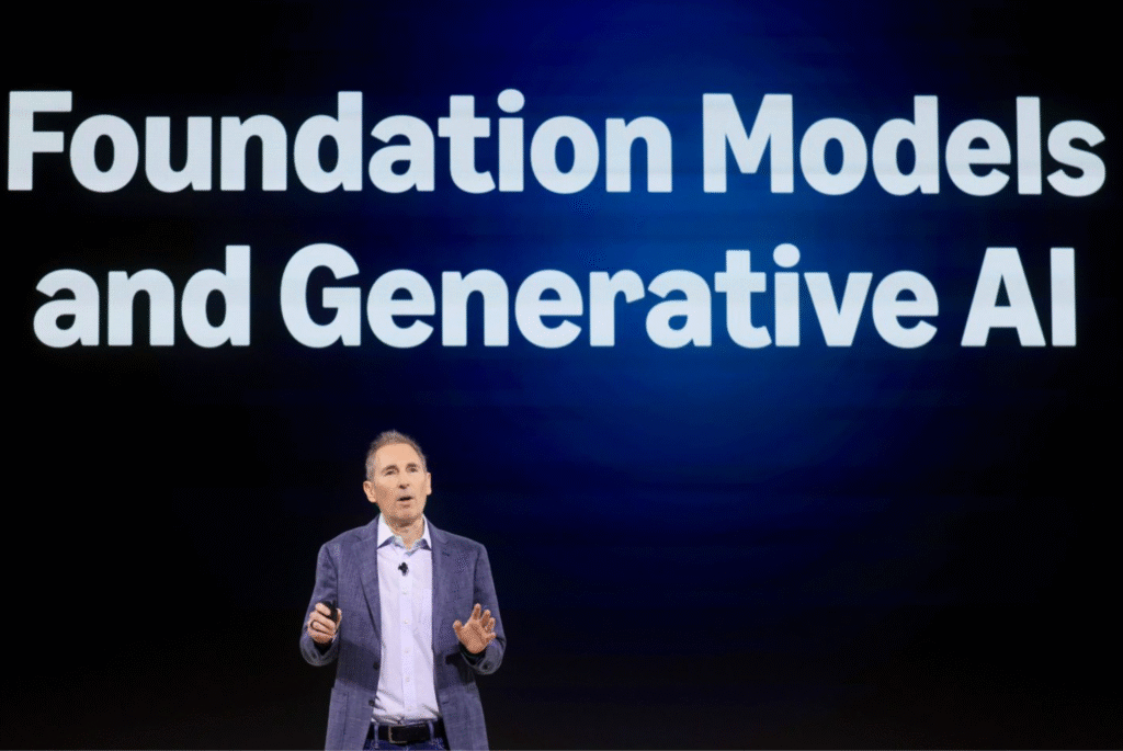 Amazon CEO Andy Jassy talking about AI