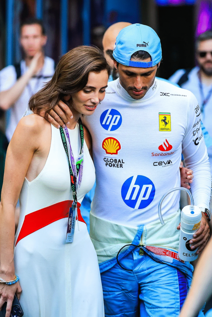 Carlos Sainz with his Girlfriend