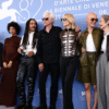 Cate Blanchett Jim Jarmusch at Venice Film Festival for “Father Mother Sister Brother”