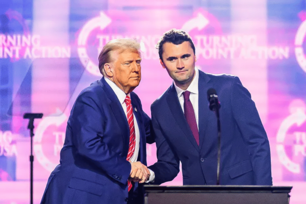 Charlie Kirk with Donald Trump
