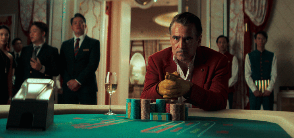 Colin Farrell in Netflix's 'Ballad of a Small Player' Directed by Edward Berger