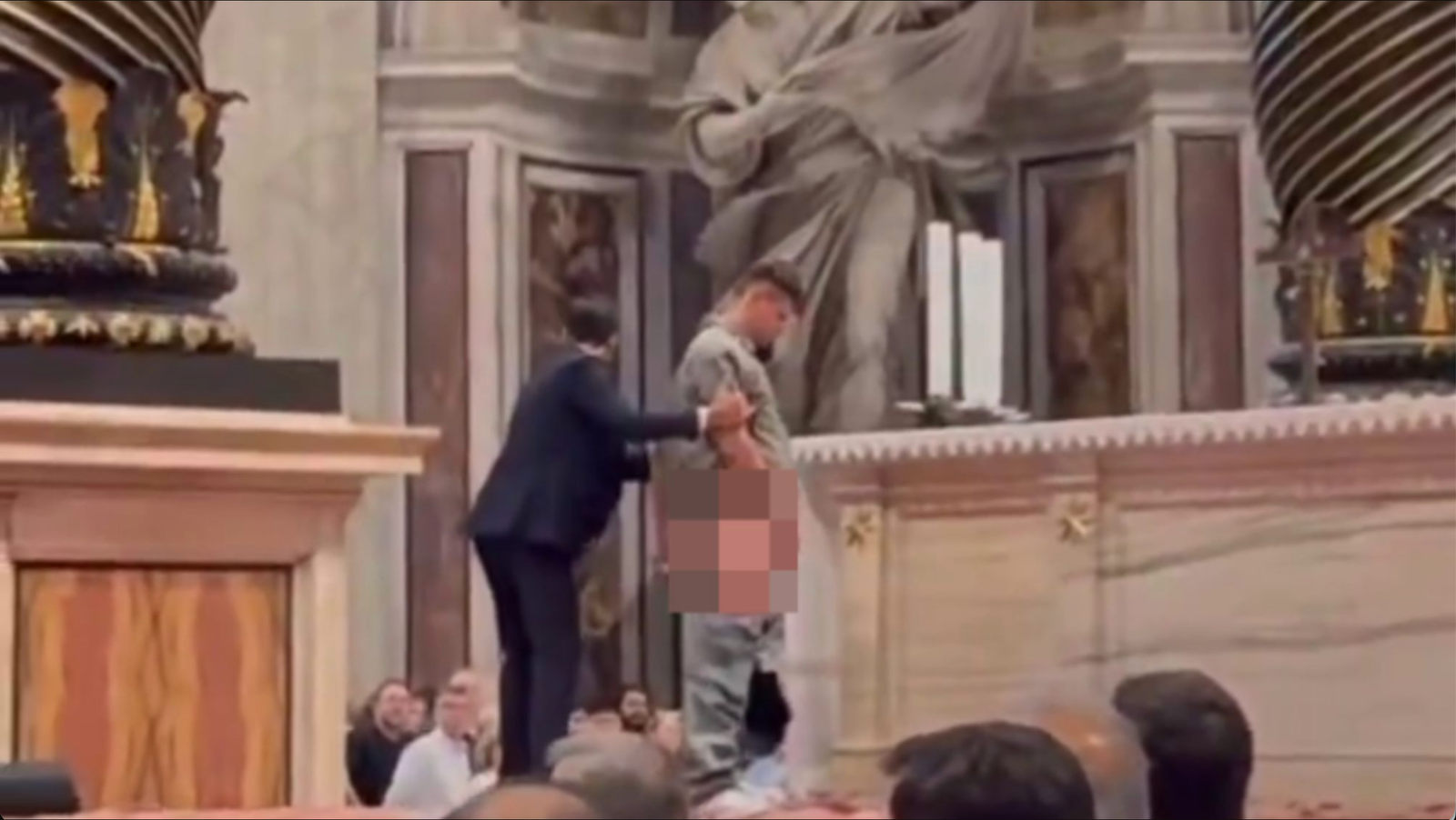 Desecration at St. Peter’s Basilica Tourist Urinates on Altar During Holy Mass, Pope Leo XIV ‘Shocked’