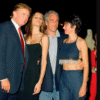 Donald Trump with Jeffrey Epstein, Ghislaine Maxwell and Melania Trump