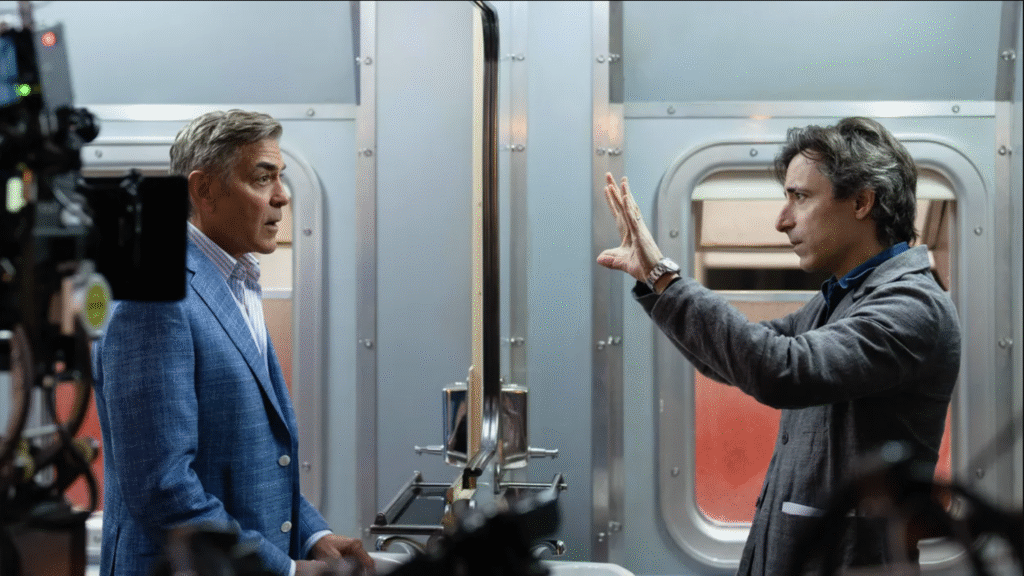 George Clooney with writer-director Noah Baumbach 'Jay Kelly'