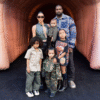 Kanye West and Ex Wife Kim Kardashian with their kids