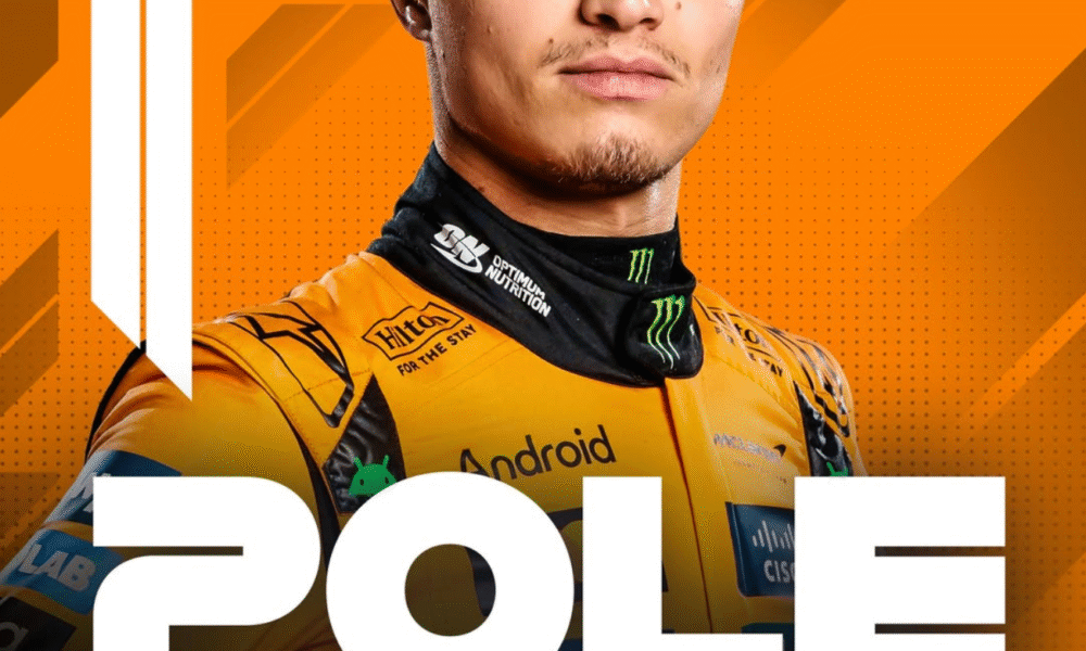 Lando Norris McLaren Pole Poition at Mexican GP