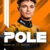 Lando Norris McLaren Pole Poition at Mexican GP