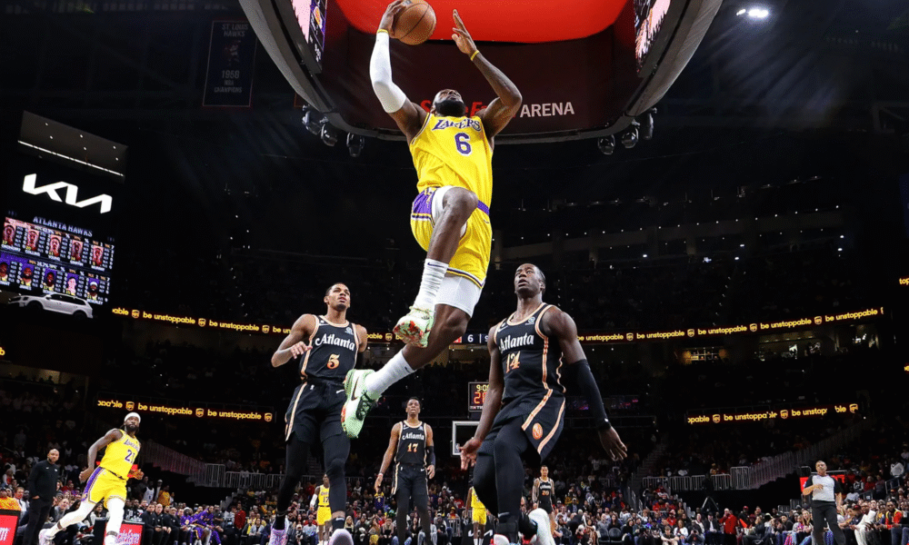 LeBron James at the Los Angeles Lakers Game