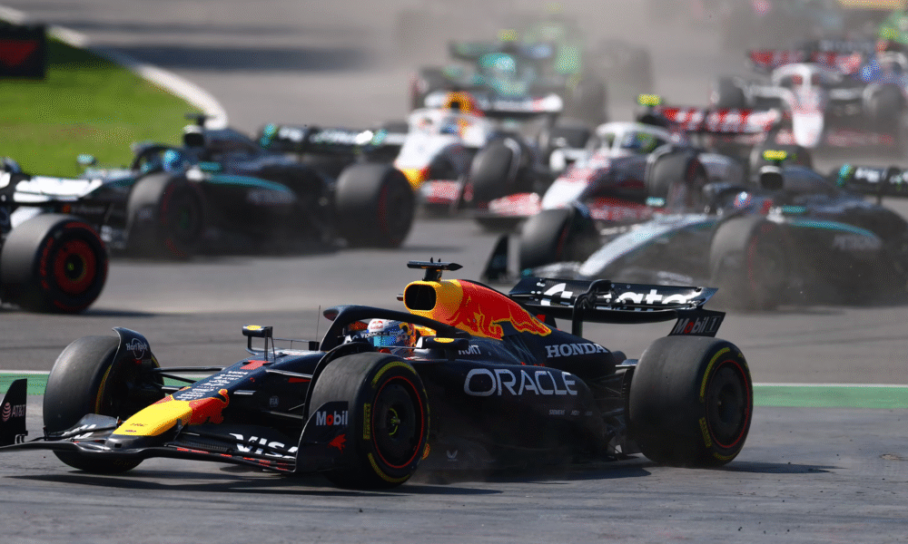 Max Verstappen led chaos to claim podium; Lewis Hamilton Penalised