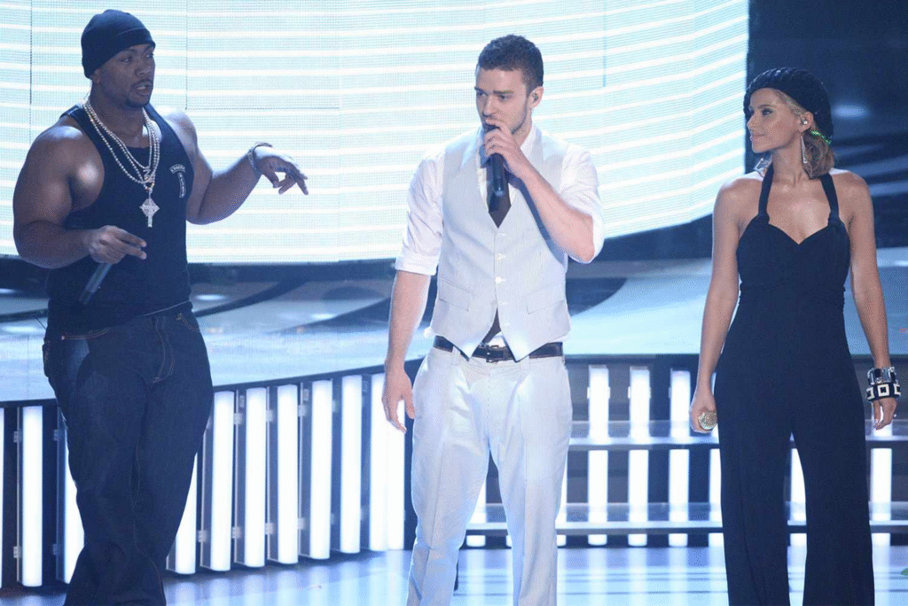 Nelly Furtado with Timbaland and Justin Timberlake