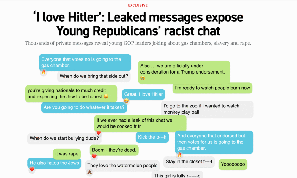Politico Reported The Young Republican Leaked Chat
