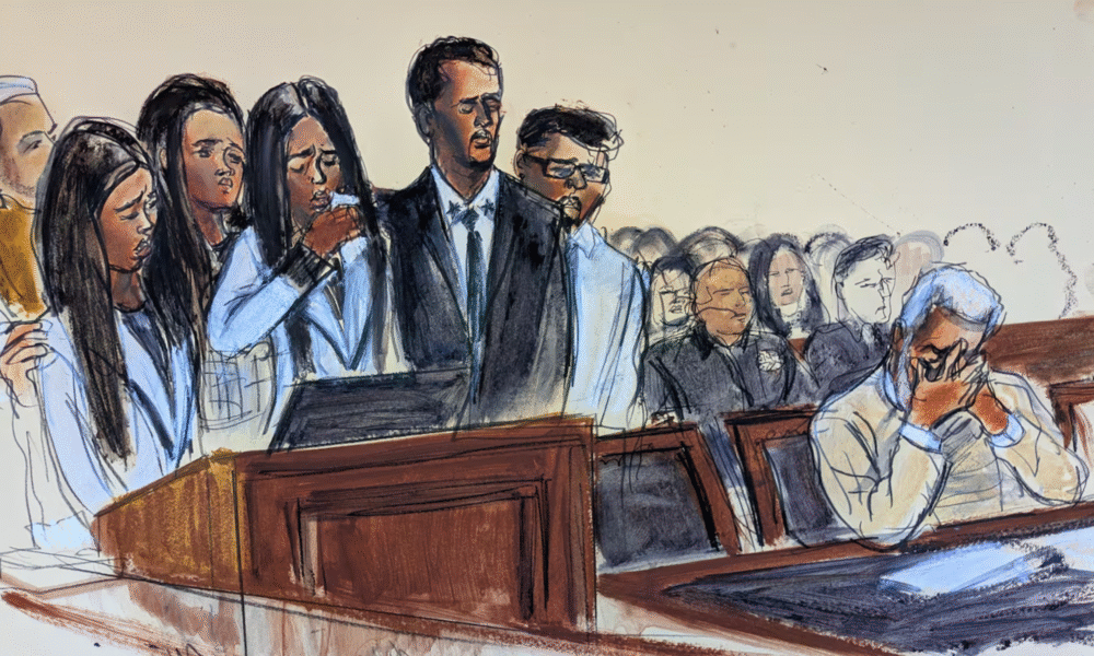 Sean Diddy Combs sentencing - Court sketch