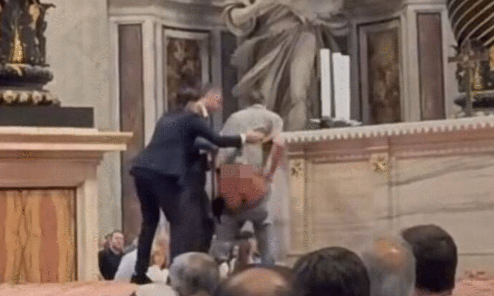 St. Peter’s Basilica Tourist Urinates on Altar During Holy Mass
