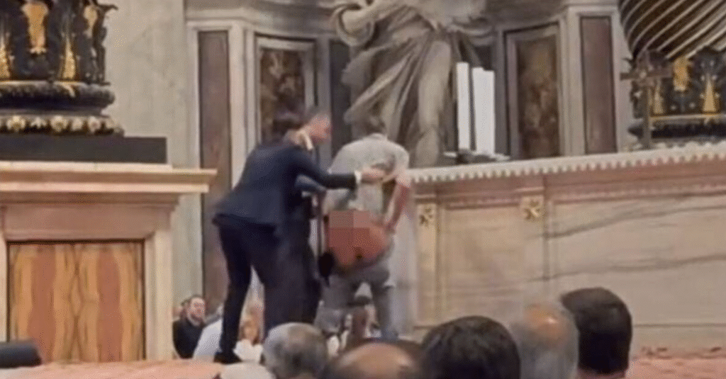 St. Peter’s Basilica Tourist Urinates on Altar During Holy Mass