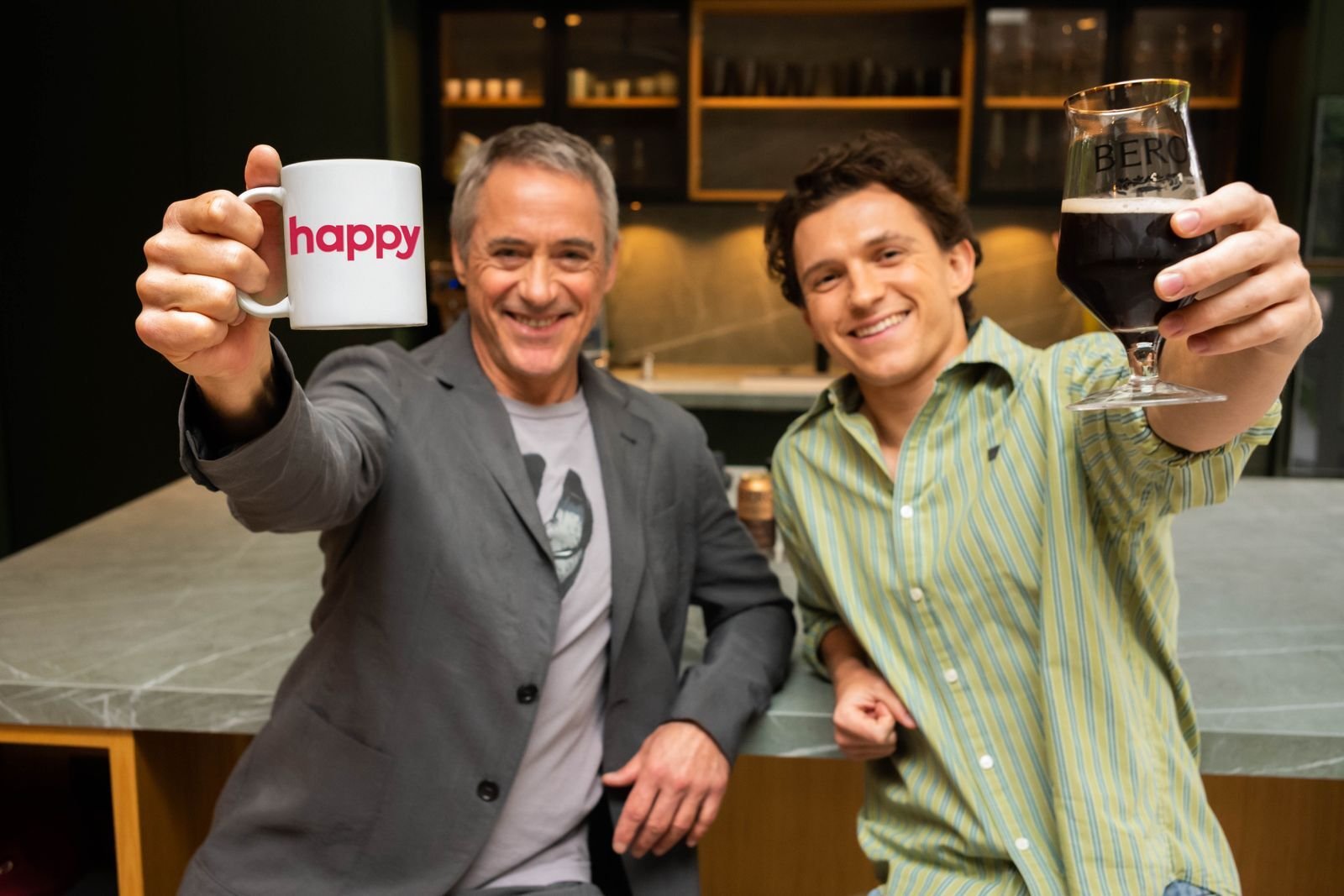 Tom Holland and Robert Downey Jr. Reunite for ‘BERO x Happy Coffee’ Collab — A Marvelous Crossover Beyond the MCU