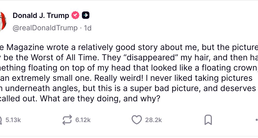 Trump Truth Social Rant