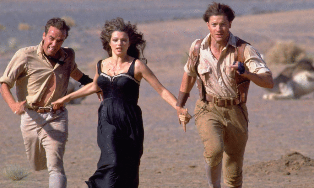 Brendan Fraser, Rachel Weisz and John Hannah in the Original Mummy