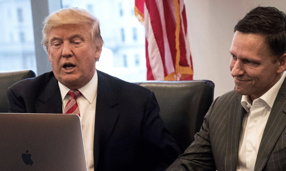 Donald Trump with Peter Thiel Founder Palantir