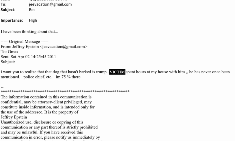 Epstein Emails on Donald Trump