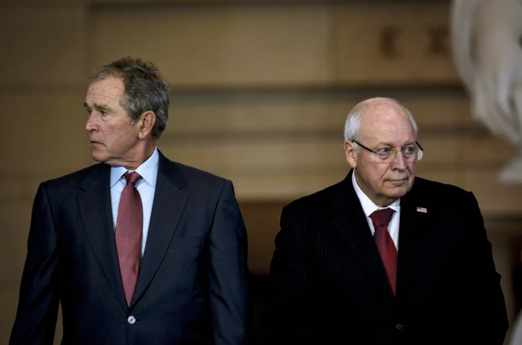 George W. Bush with Dick Cheney