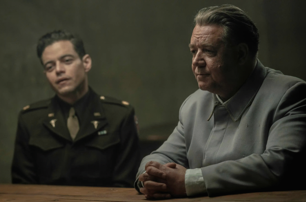 Rami Malek and Russell Crowe in Sony Pictures Classics - Nuremberg