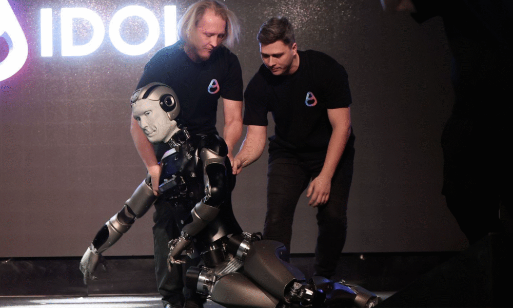 Russia’s New AI Humanoid Robot 'AIDOL' Falls on Stage During Highly-Publicized Debut