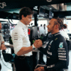 Toto Wolff with Lewis Hamilton