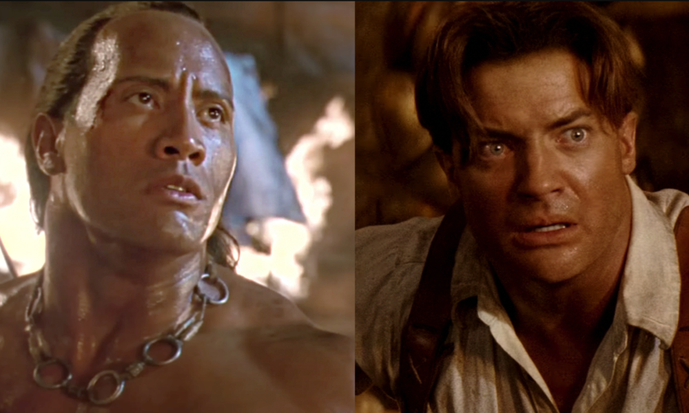 Dwayne 'The Rock' Johnson and Brendan Fraser in 'The Mummy '