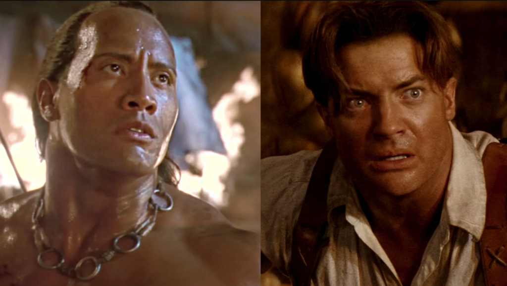 Dwayne 'The Rock' Johnson and Brendan Fraser in 'The Mummy '