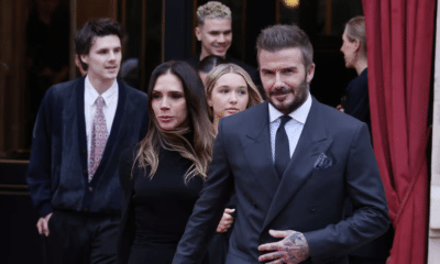 Beckhams Make First Family Appearance in Paris After Brooklyn Row David Beckham Children Victoria BEckham Brooklyn Beckham Nicola Peltz
