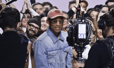 Pharrell Williams Debuts Unreleased Music at Louis Vuitton Paris Fashion Week Show Pusha T A$AP Rocky John Legend