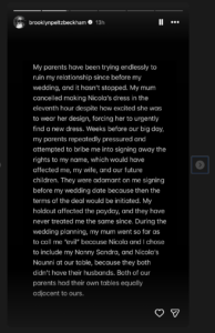 Brooklyn Beckham's Statement