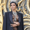 Teyana Taylor Turns Heads in See-Through Schiaparelli at Paris Fashion Week Braless Sheer Dress See through dress