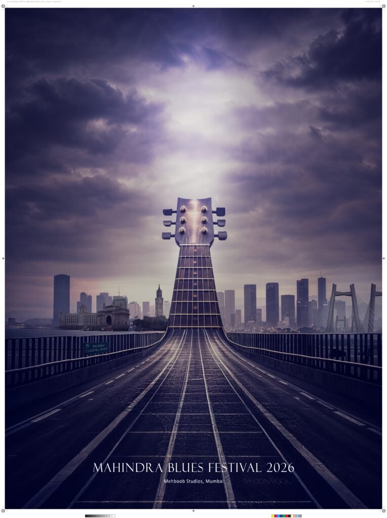 Vikram Bawa's Poster for Mahindra Blues Festival 2026