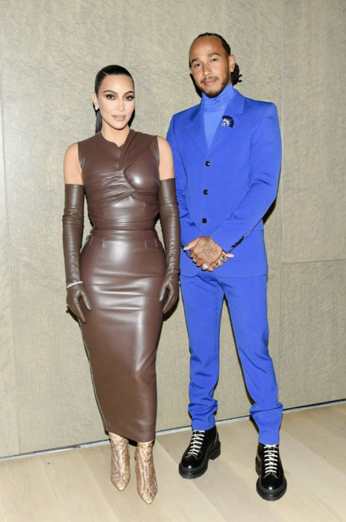 Lewis Hamilton with kim Kardashian