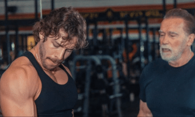 Arnold Schwarzenegger Trains Son Joseph Baena for Bodybuilding Debut Love Child Gold's Gym