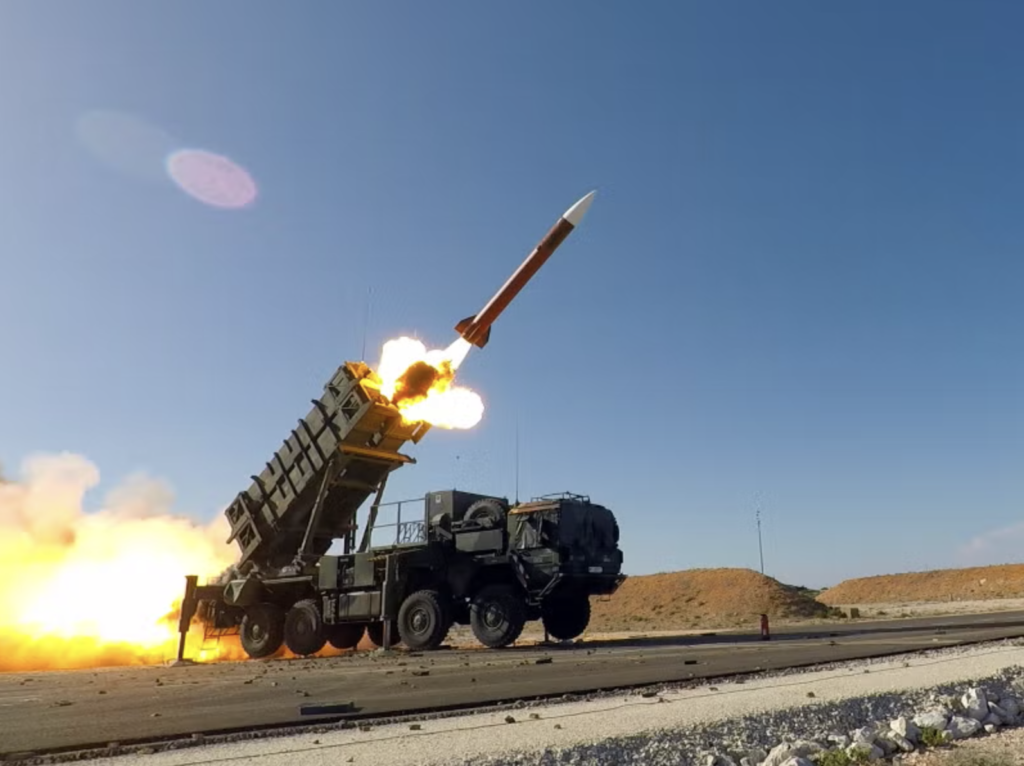 US Patriot System - Lockheed Martin-built Patriot systems firing PAC-3 interceptor