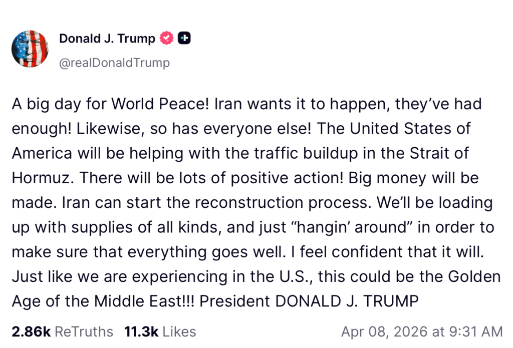 Donald Trump Taking a U-Turn on Truth Social