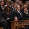 George W. Bush finally explains the viral Altoid moment with Michelle Obama says about America John McCain Funeral