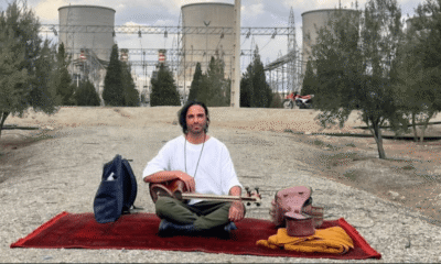 Iranian Musician Uses Art to Protect Key Power Plant Amid Rising Tensions Trump Threat Iranian musician Ali Ghamsari Damavand Power Plant Tehran IRan War
