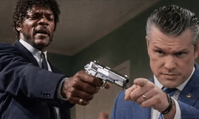 Pete Hegseth Sparks Controversy After Quoting ‘Pulp Fiction’ as Bible Verse at Pentagon Prayer Quentin Tarantino Samuel L JAckson