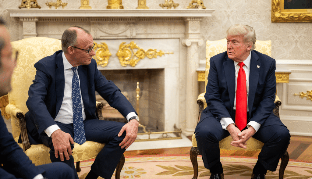 Trump Threatens US Troop Cuts in Germany after Merz Iran Humiliation remarks German Chancellor Friedrich Merz NATO Troop reduction Iran Ceasefire War