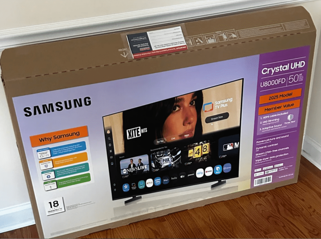 Dua Lipa Samsung TV Box