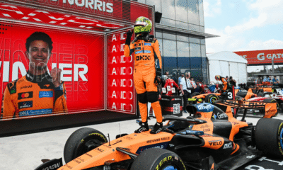 Lando Norris Storms to Miami Sprint Victory as McLaren Dominates F1 Weekend Oscar Piastri Max Verstappen Mercedes Lewis hamilton