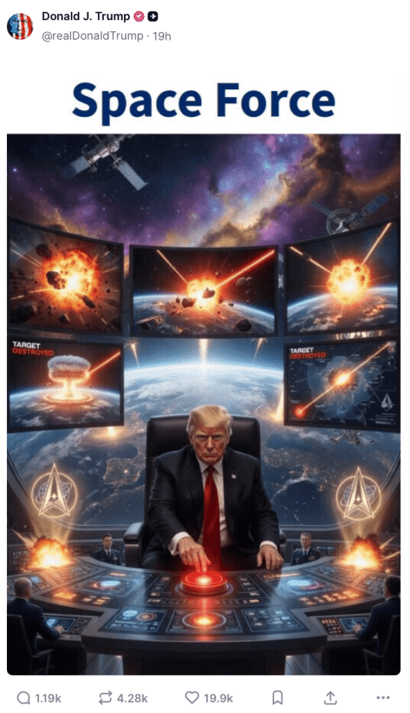 Trump's Day on Truth Social