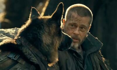 Brad Pitt Faces the Wild With a Loyal Dog in ‘Heart of the Beast’ Trailer David Ayer Survival Thriller Paramount Pictures J K Simmons
