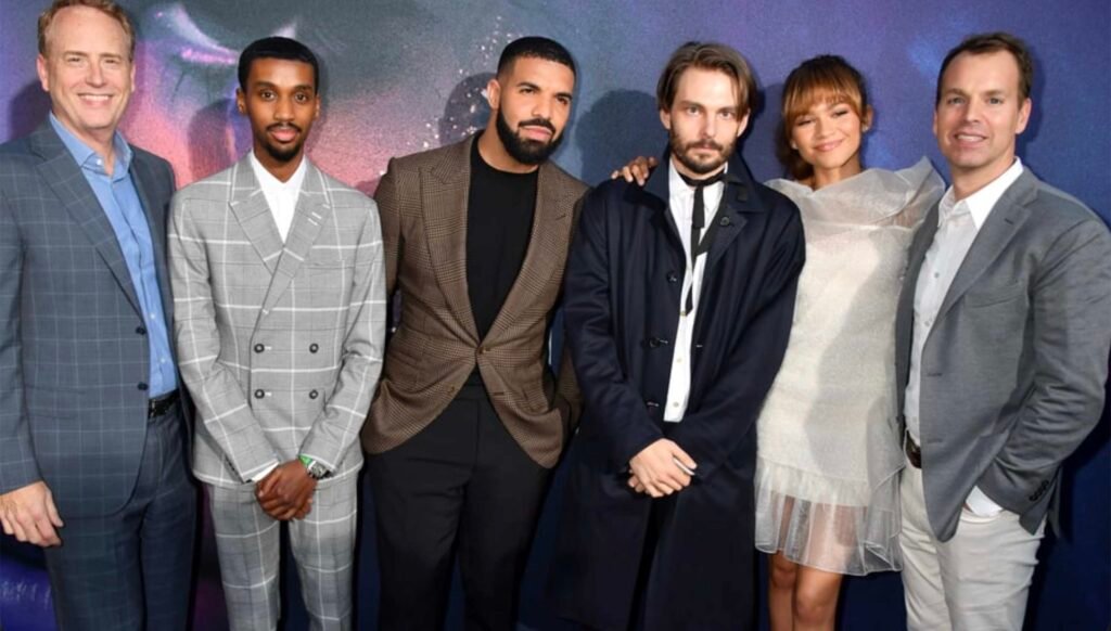 Drake with Sam Levinson and Euphoria Team